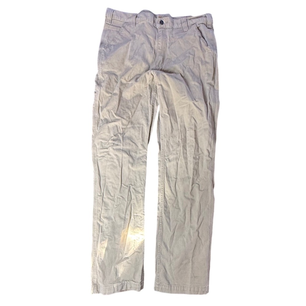 Carhartt Relaxed Fit Work Pants Khaki Men's 36x34‎ Utility Pockets Cargo